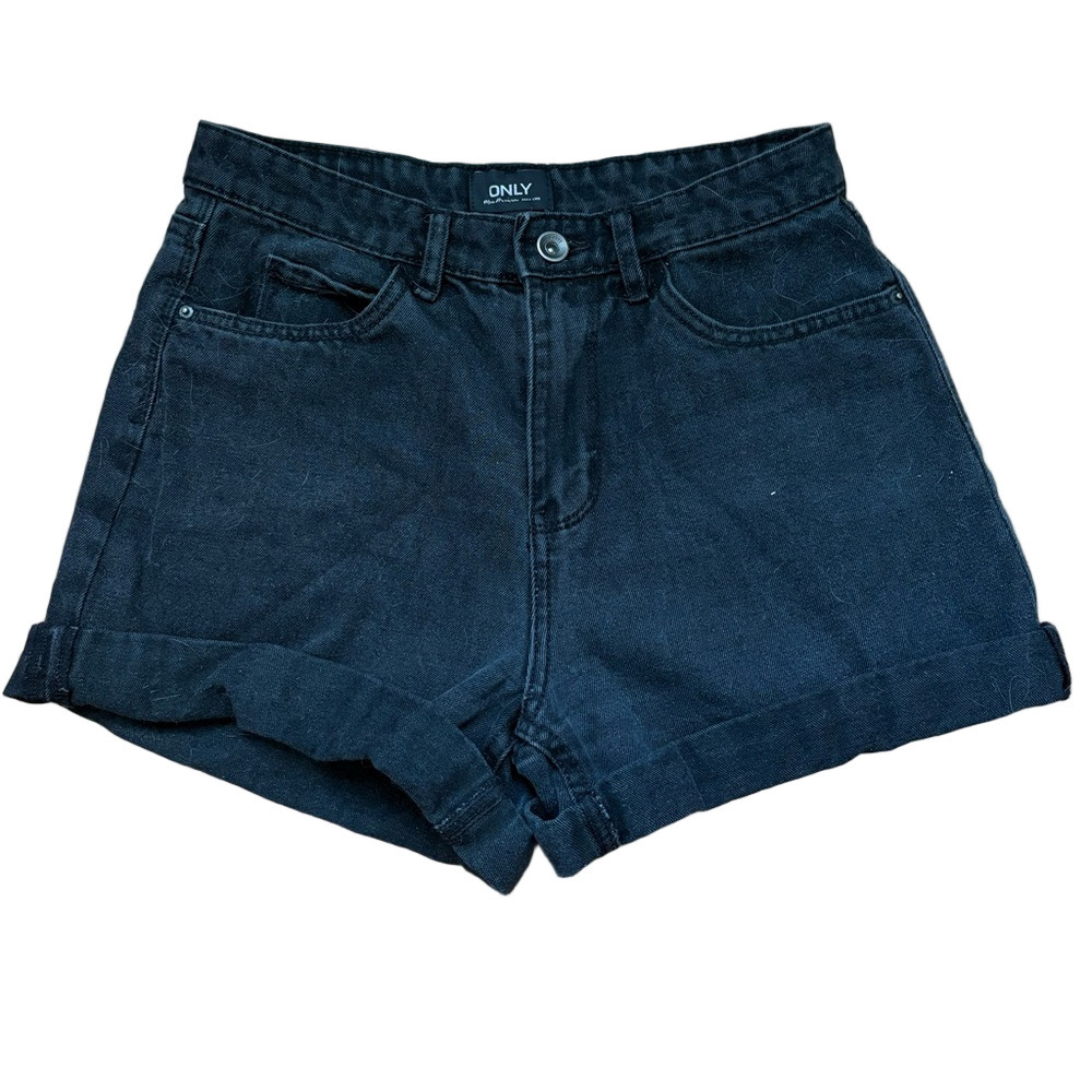 ONLY Women's Dark Denim Jean Shorts